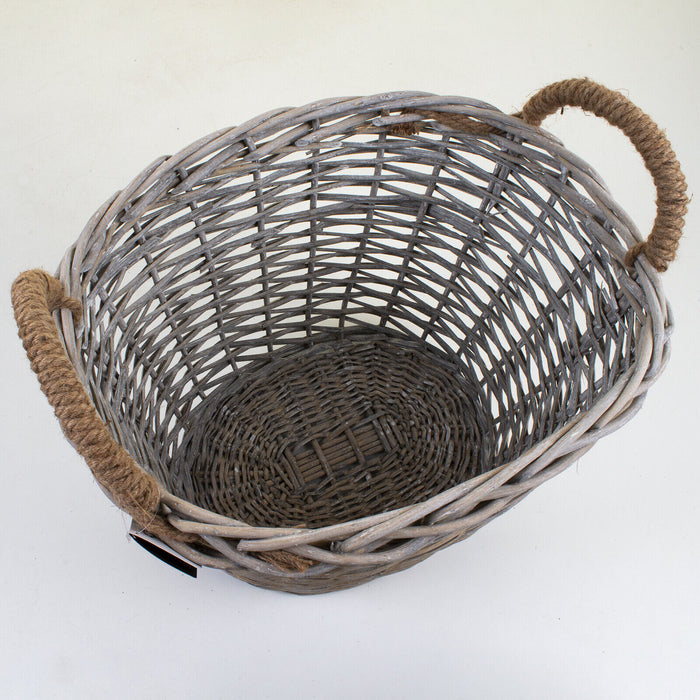 Oval Rattan Wicker Basket - X-Large