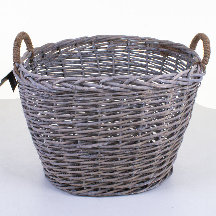 Oval Rattan Wicker Basket - X-Large