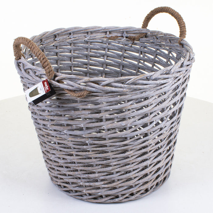 Round Rattan Wicker Basket - X Large