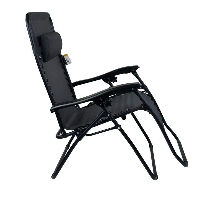 Grey Reclining Sun Lounger