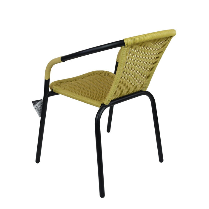 Tan Wicker Bistro Chair