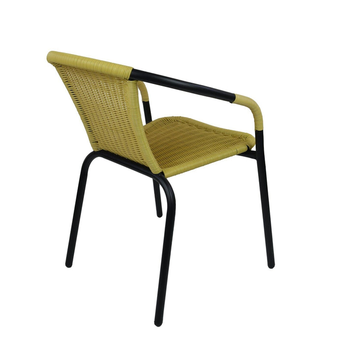 Tan Wicker Bistro Chair