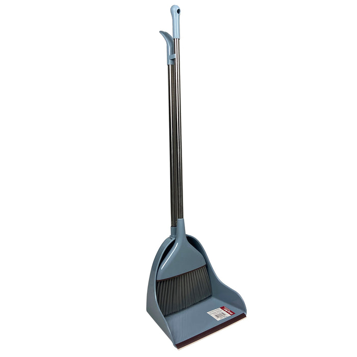 Long Stainless Steel Handle Wide Dustpan & Brush
