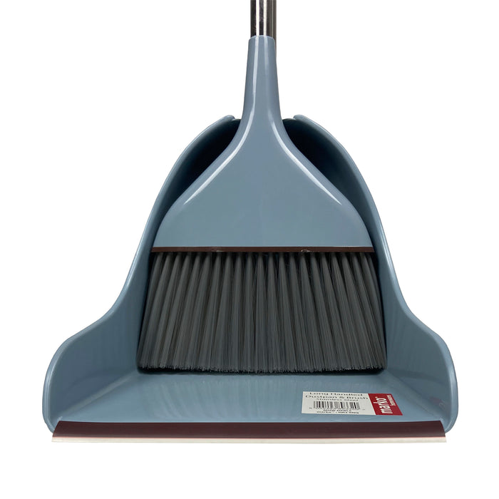 Long Stainless Steel Handle Wide Dustpan & Brush