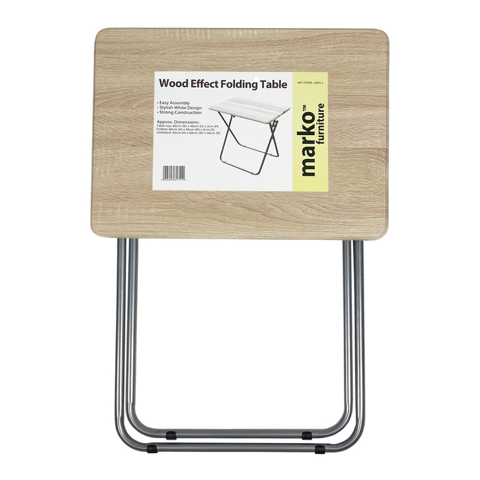 Wood Effect Folding Table - Large