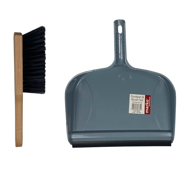 Wooden Handle Duspan & Brush Set