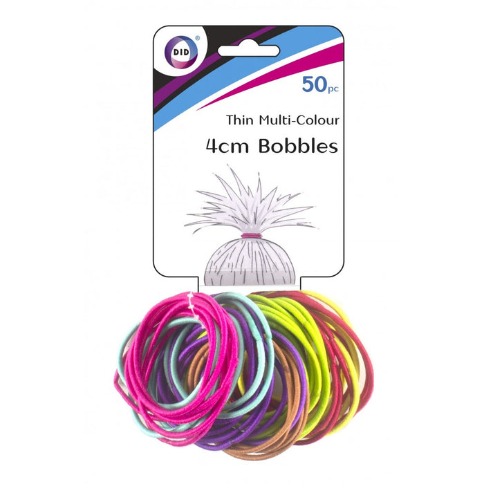 50pc thin multi-colour bobbles