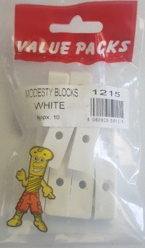 Modesty Blocks White