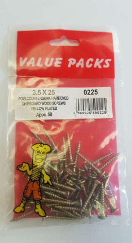 Chipboard Screws 3.5 X 25
