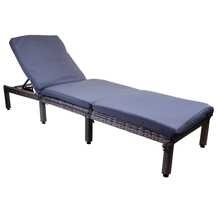 Dominica Sun Lounger - Grey