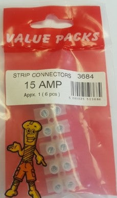 15 Amp 6pcs Strip Connectors 1pc