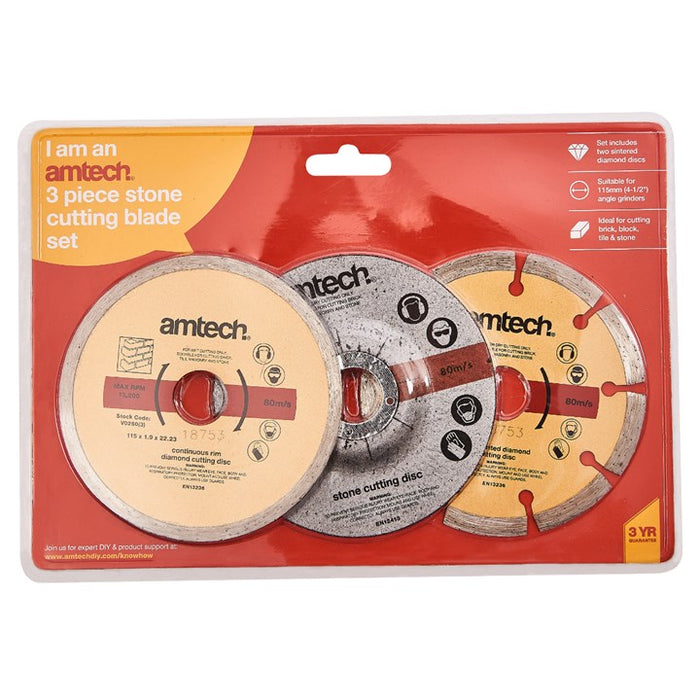 Diamond and Cut Off Blade Set 3pc