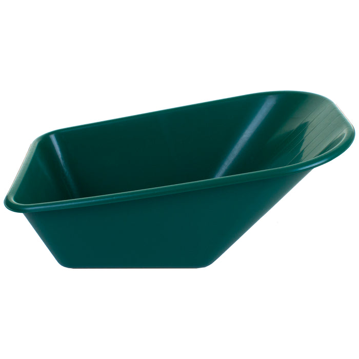 85L Green Plastic Wheelbarrow PAN ONLY