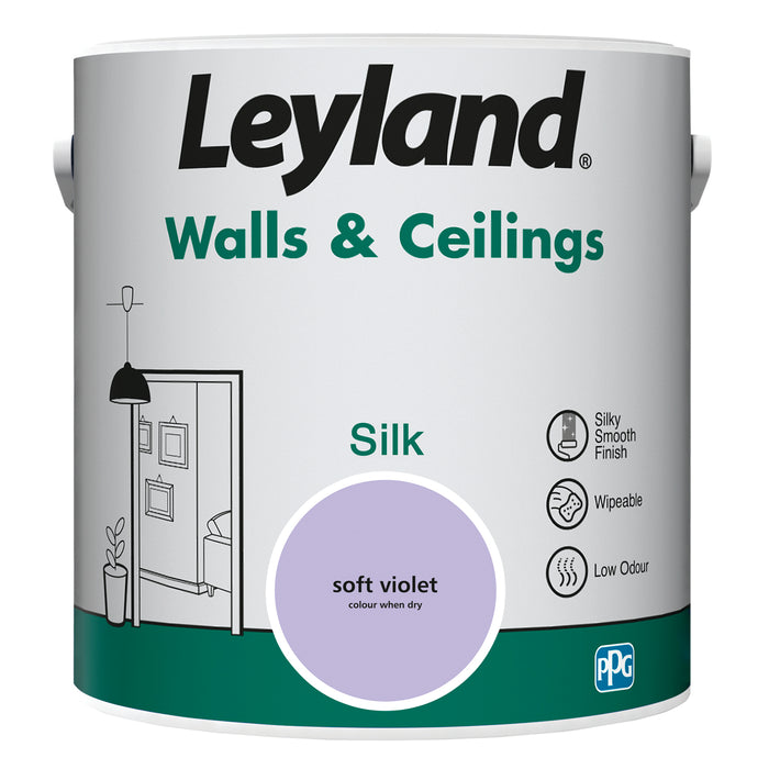 Leyland  Walls & Ceilings Silk Soft Violet 2.5L