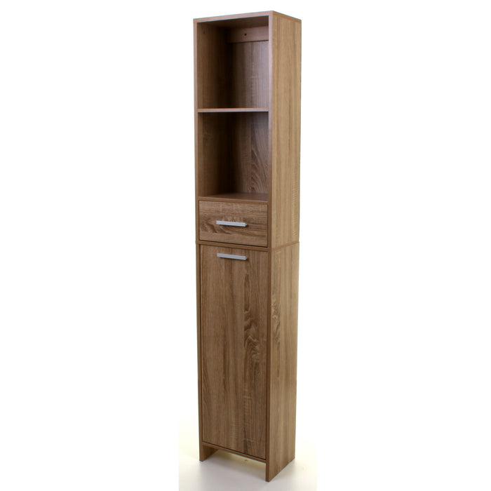 Wood Effect Tall Boy Storage Unit