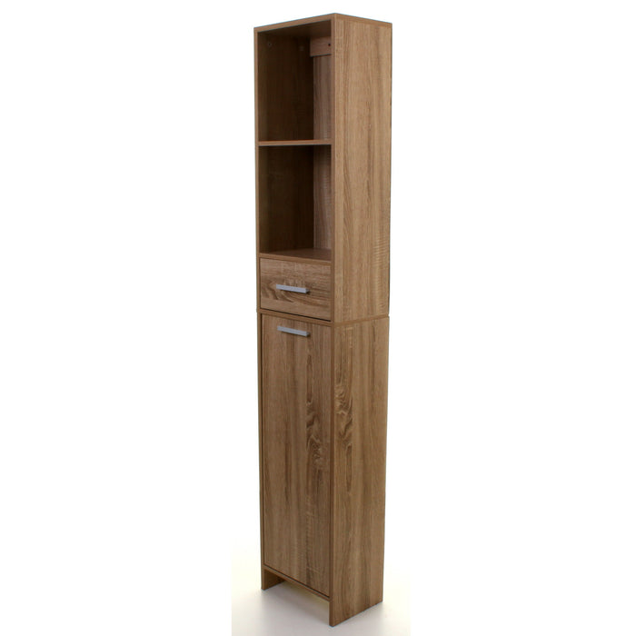 Wood Effect Tall Boy Storage Unit