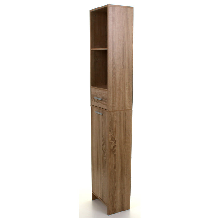 Wood Effect Tall Boy Storage Unit