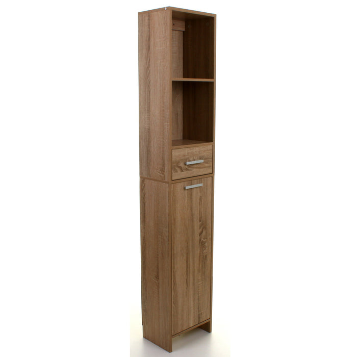 Wood Effect Tall Boy Storage Unit