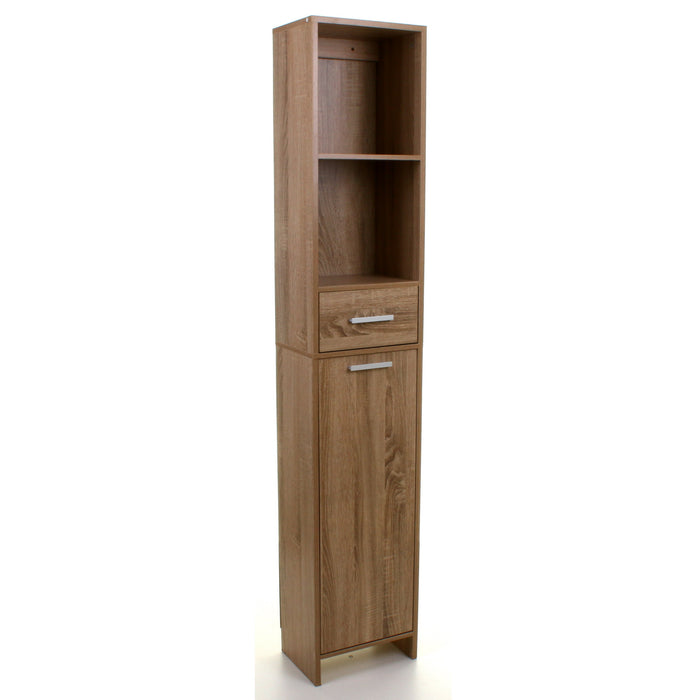 Wood Effect Tall Boy Storage Unit