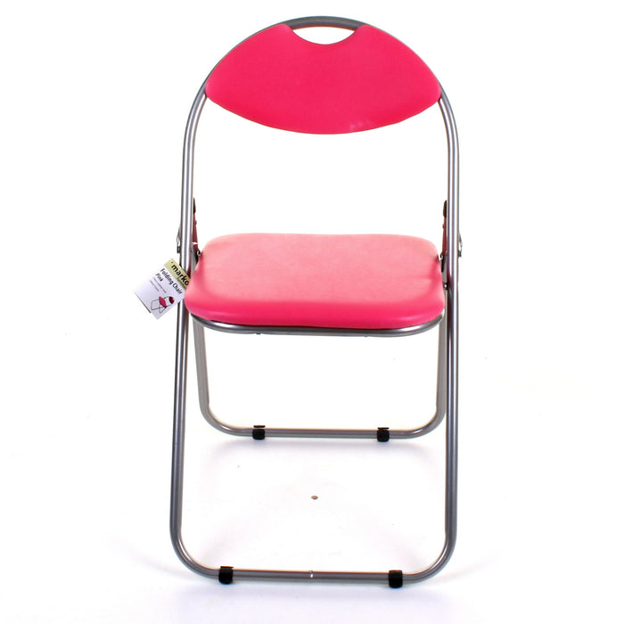 Soft Padded Folding Chair - Pink