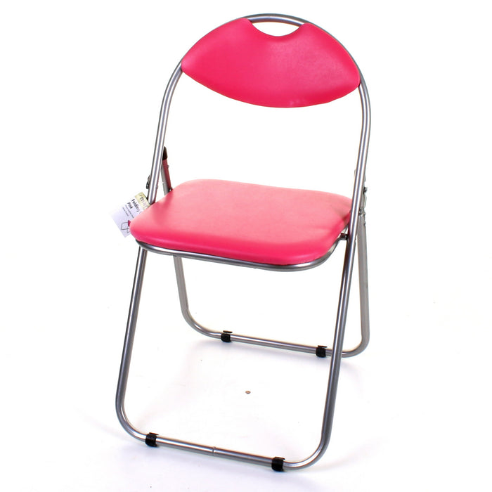 Soft Padded Folding Chair - Pink