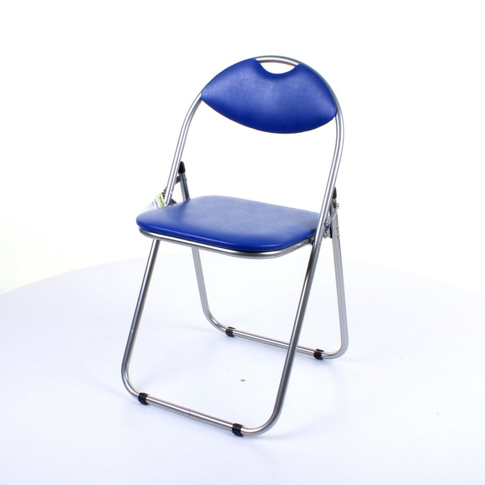 Soft Padded Folding Chair - Blue