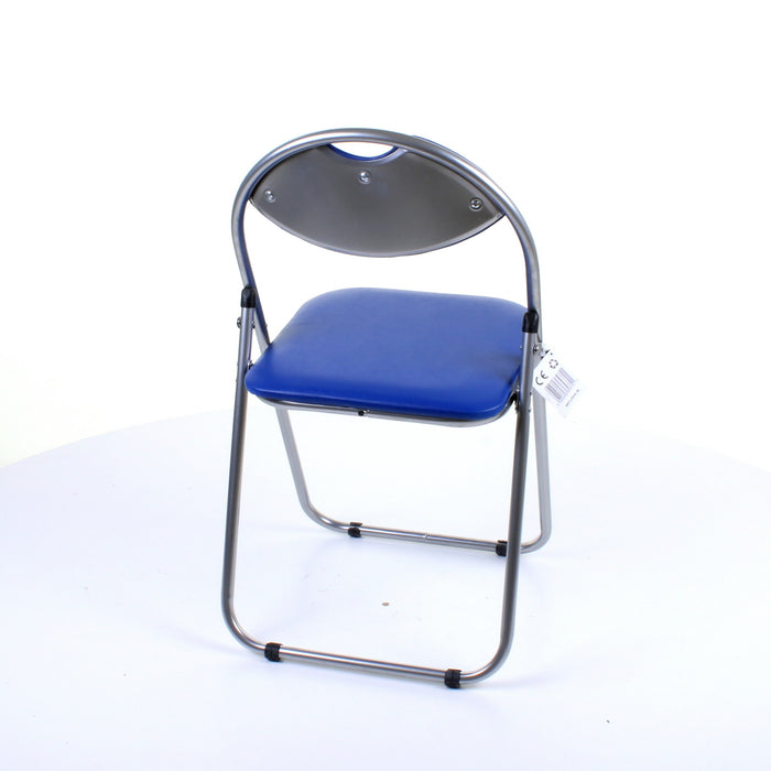 Soft Padded Folding Chair - Blue