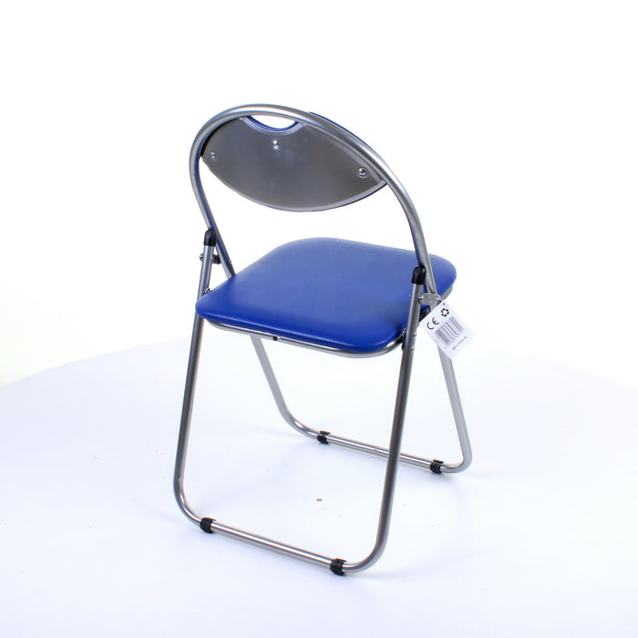 Soft Padded Folding Chair - Blue
