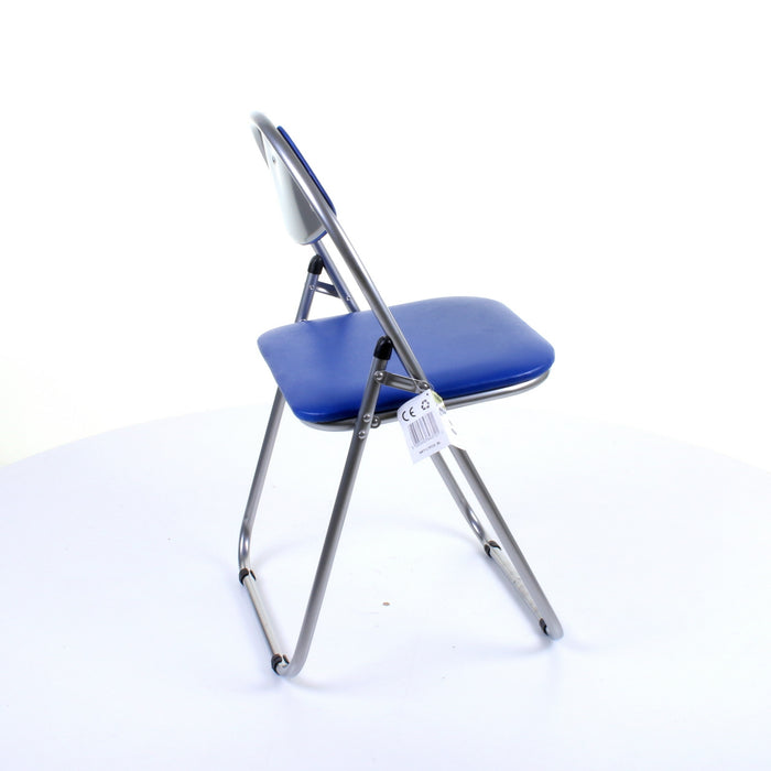 Soft Padded Folding Chair - Blue