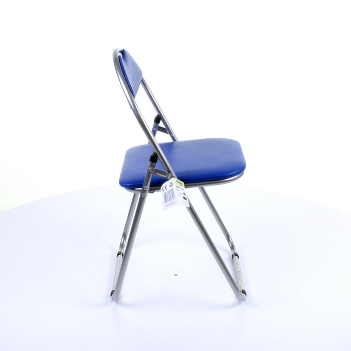 Soft Padded Folding Chair - Blue