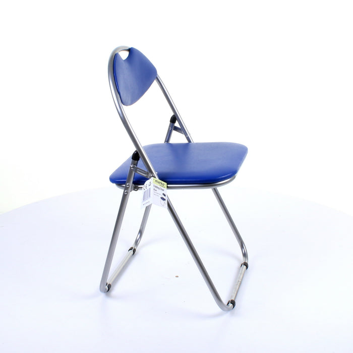 Soft Padded Folding Chair - Blue
