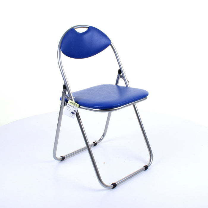 Soft Padded Folding Chair - Blue