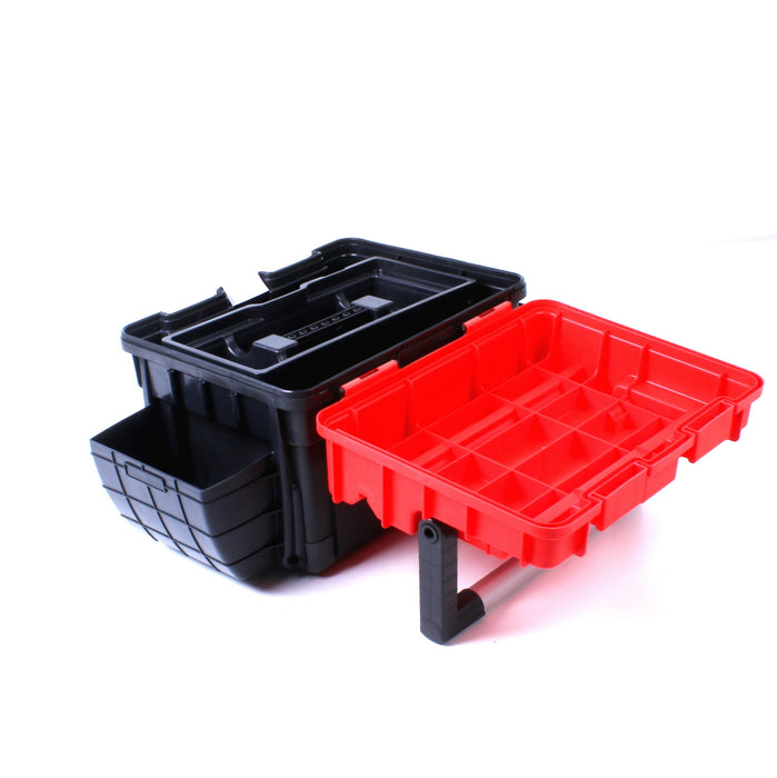 Compact Tool Box Black & Red