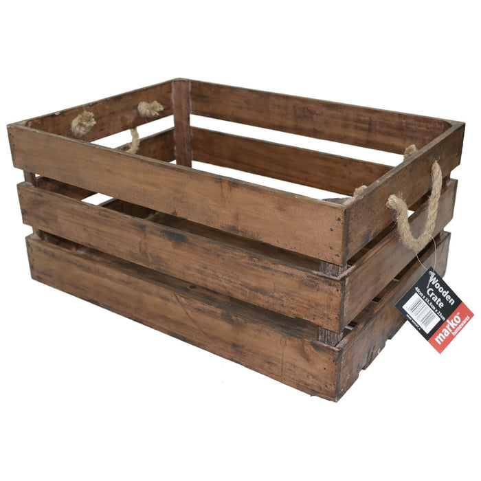 Wooden Crates - Deep Chestnut