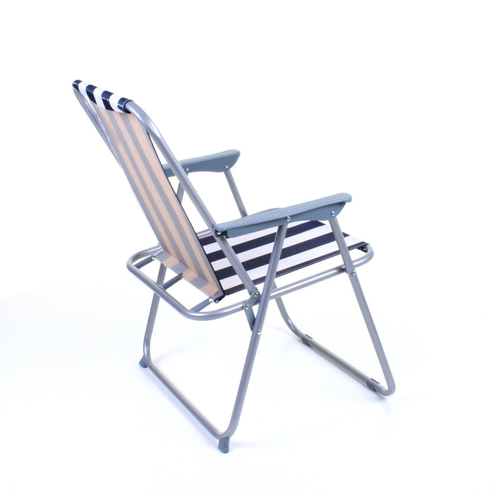 Deck Chair - Blue/White Striped
