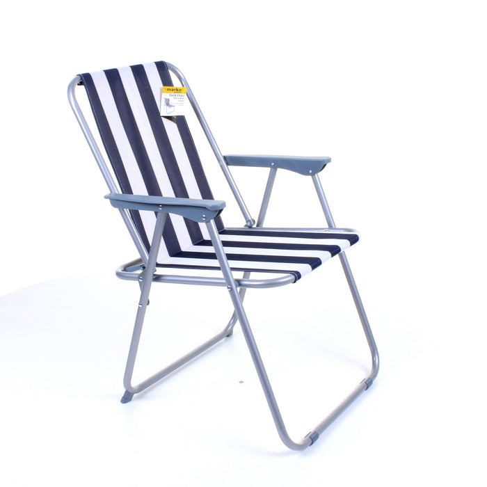 Deck Chair - Blue/White Striped