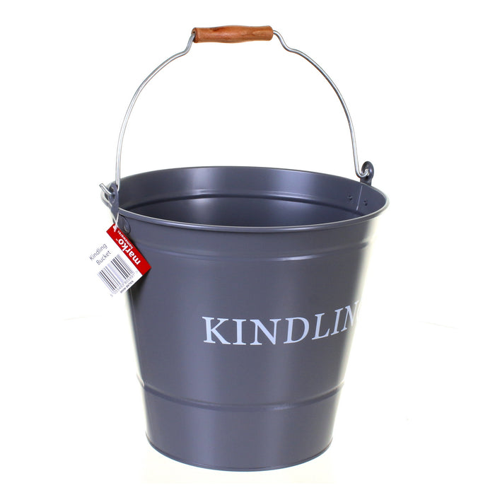 Grey Kindling Bucket
