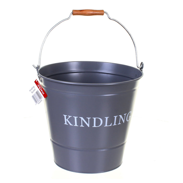 Grey Kindling Bucket