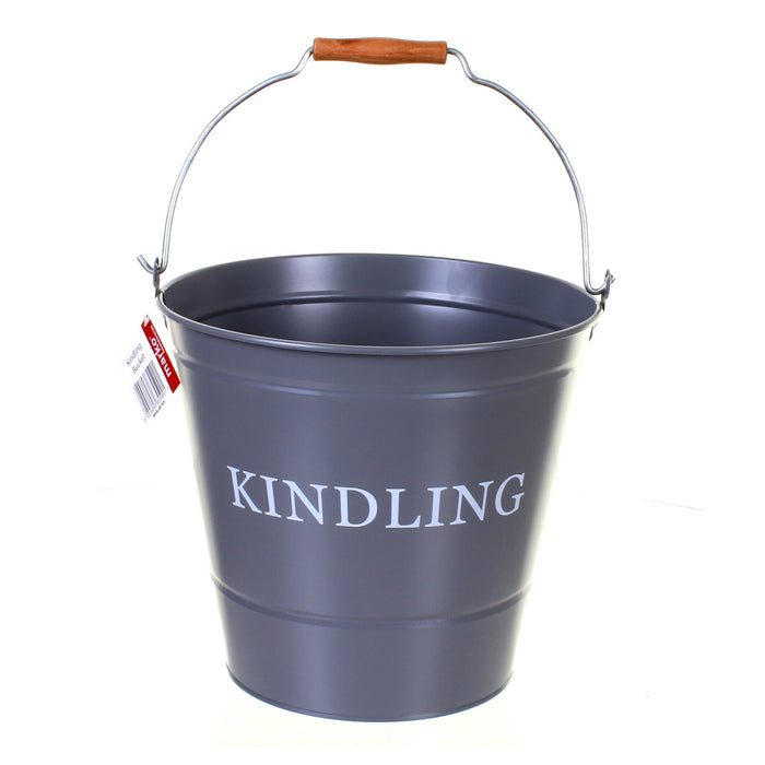Grey Kindling Bucket