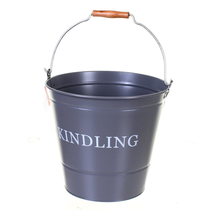 Grey Kindling Bucket