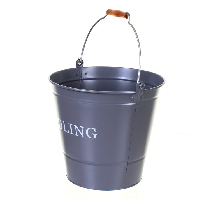 Grey Kindling Bucket