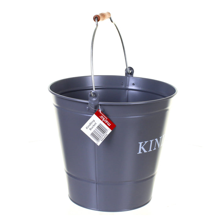 Grey Kindling Bucket