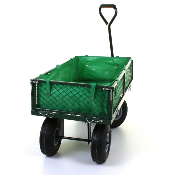 Mesh Garden Cart with Lining