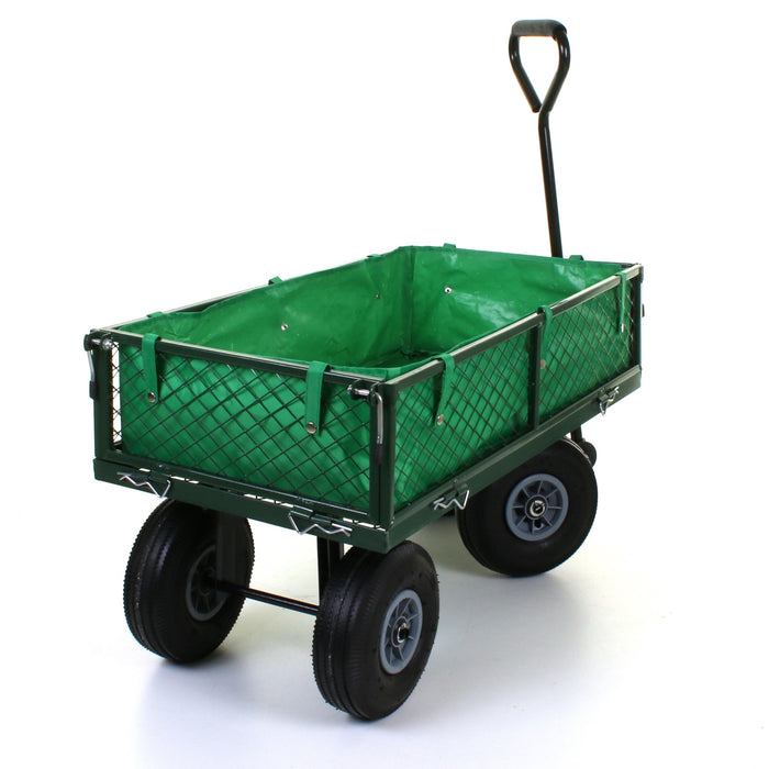Mesh Garden Cart with Lining
