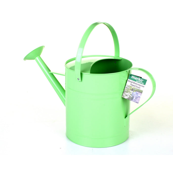 9L Metal Watering Can - Tweed Green