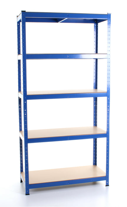 1.8M 5 Tier Metal Shelving Unit - Blue