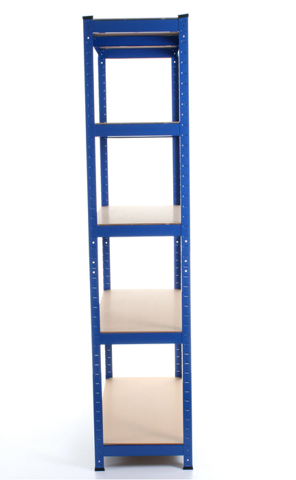 1.8M 5 Tier Metal Shelving Unit - Blue