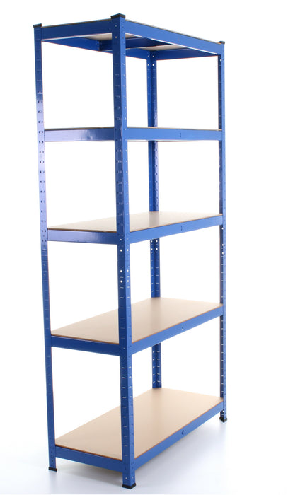 1.8M 5 Tier Metal Shelving Unit - Blue