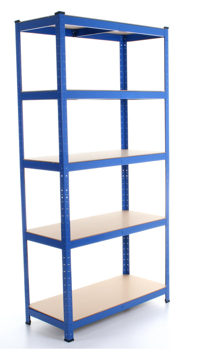 1.8M 5 Tier Metal Shelving Unit - Blue