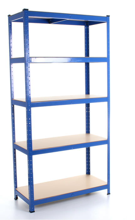 1.8M 5 Tier Metal Shelving Unit - Blue